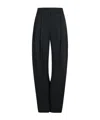 Attico Gary Long Black Virgin Wool Pants In Black
