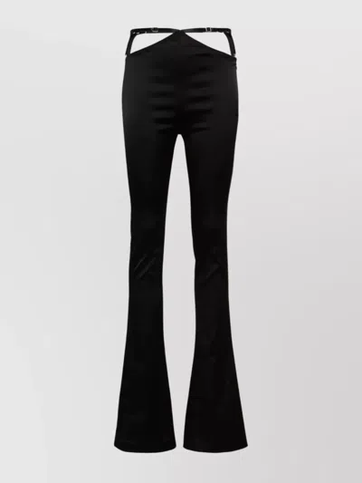 ATTICO HIGH WAIST FLARED LEG TROUSERS