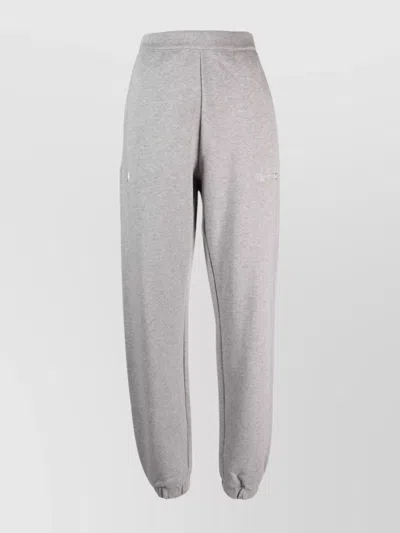 ATTICO HIGH WAIST TAPERED LEG COTTON SWEATPANTS