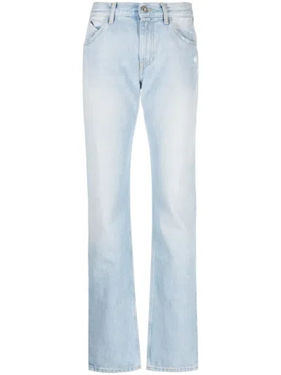 Attico Straight-leg Boyfriend Jeans In Blue