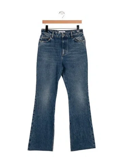 Pre-owned Attico High-rise Flared Jeans In Blue