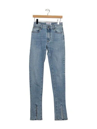 Pre-owned Attico High-rise Skinny Leg Jeans In Blue