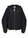 Attico Hooded Bomber Jacket Casual Jackets And Parka In Black