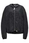 Attico Hooded Bomber Jacket Casual Jackets And Parka In Black