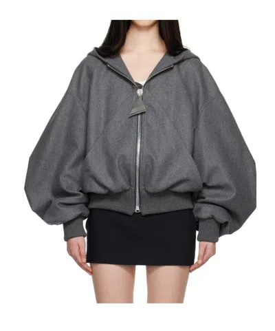 ATTICO THE ATTICO OVERSIZED HOODED BOMBER JACKET