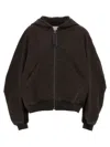 Attico Cotton Bomber Jacket Casual Jackets And Parka Brown In Brown
