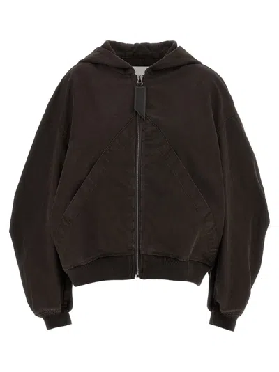 Attico Hooded Cotton Bomber Jacket