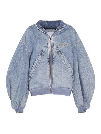 ATTICO HOODED DENIM JACKET