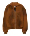 Attico Cotton Jackets In Brown
