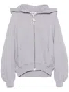 Attico Full-zip Hoodie In Grau