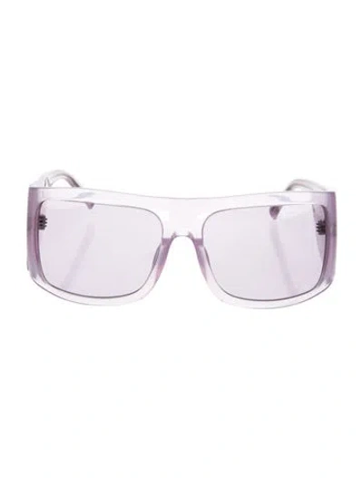 Pre-owned Attico Ice Pop Shield Sunglasses In Purple