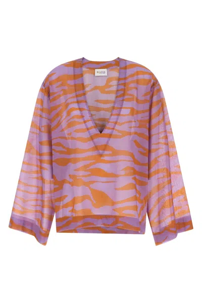 Attico Il Primo Bagno Shirt And Blouse Purple In Pink