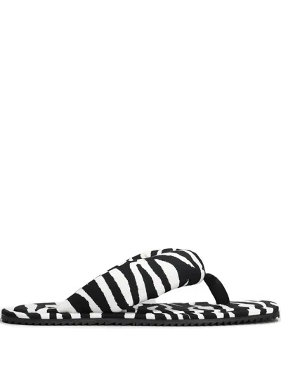 ATTICO INDIE" FLIP-FLOPS CAPPUCCINO AND BLACK