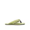 Attico Indie Thong Flat Slides In Green