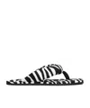 Shop Attico ''indie'' White And Black Flat Thong