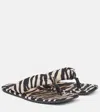 ATTICO INDIE ZEBRA-PRINT THONG SANDALS