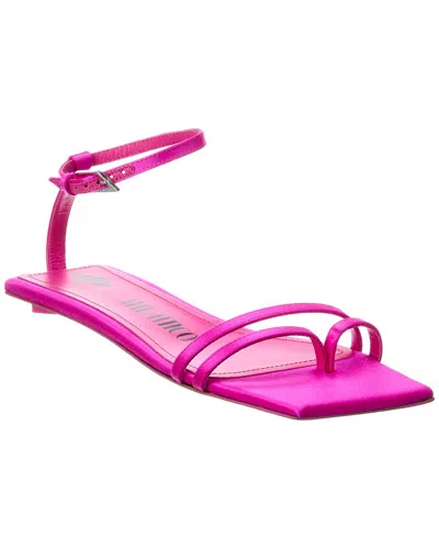 Attico Isla Satin Sandal In Pink