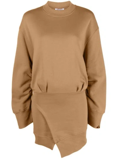 ATTICO THE ATTICO IVORY MINI DRESS