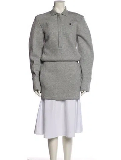 Pre-owned Attico Jacket In Gray