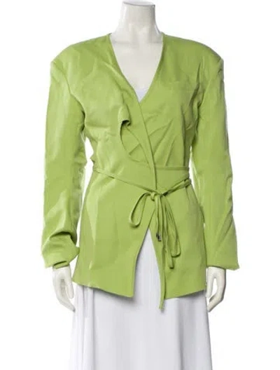 Pre-owned Attico Jacket In Green