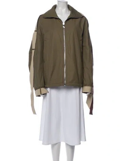 Pre-owned Attico Jacket In Green