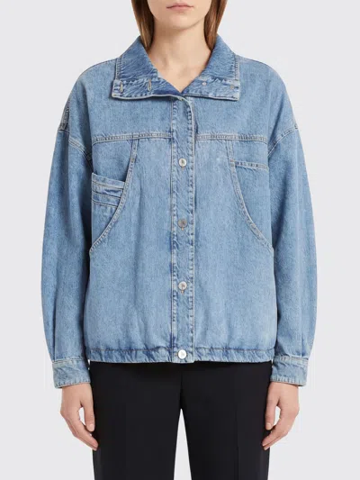 Attico Blue Oversized Denim Jacket