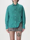 Attico Jacket Chest Pocket Regular Collar In Green