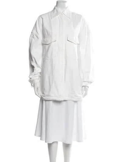 Pre-owned Attico Jacket In White