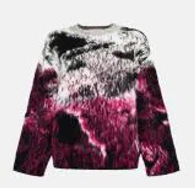 Attico Jacquard Wool Blend Sweater In Multi
