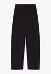 Attico Jagger Wool Tailored Trousers In Black
