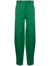 Attico Jagger Tapered Trousers In Green