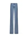 Attico Pantaloni Lunghi Straight Leg In Blue