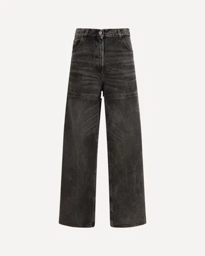 Attico Jeans Cut‑out In Black