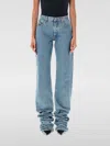 Attico Extra Long Slouchy Denim Jeans For Tall Individuals In Blau