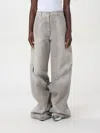 Attico Gray Cotton Jeans In Gray