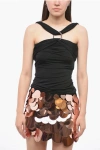 Attico Black Ginnie Tank Top