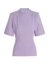 Attico Cotton T-shirt In Purple