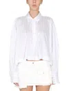 Attico ''jill'' Black And White Shirt In White