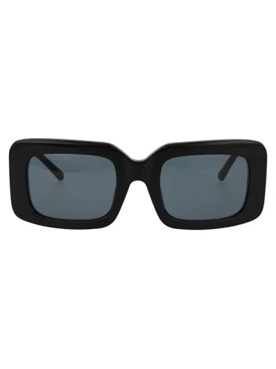 Attico Jorja Sunglasses In Black/silver/grey