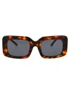Attico Jorja Sunglasses In T-shell/yellowgold/blue