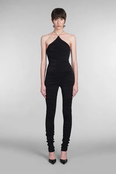 ATTICO JUMPSUIT IN BLACK ACRYLIC