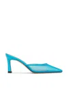 Attico Blue Juno Mules In Bright Blue
