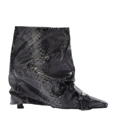 Attico Juno Ankle Boots In Multicolor