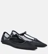 Attico Black Juno Ballerina Flats In Black