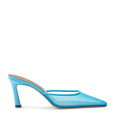 ATTICO THE ATTICO MESH POINTED TOE SANDALS