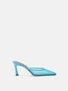 Attico Blue Juno Mules In Bright Light Blue