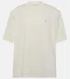 Attico Short Sleeve Crew-neck Sweatshirt With Open Back In White