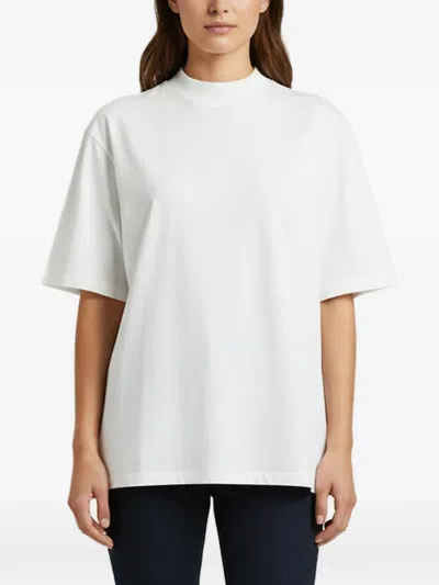 Pre-owned Attico Killie Mock-neck T-shirt In White