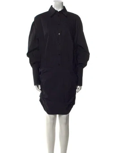 Pre-owned Attico Knee-length Dress In Gray