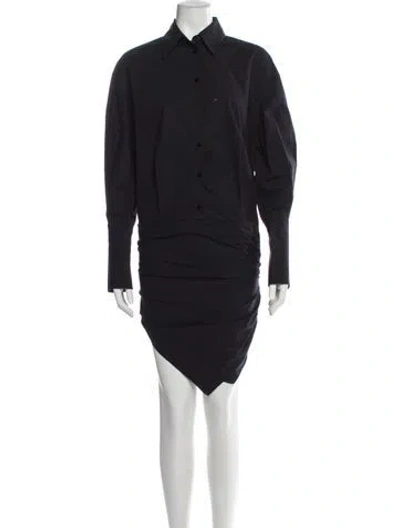 Pre-owned Attico Knee-length Dress In Gray